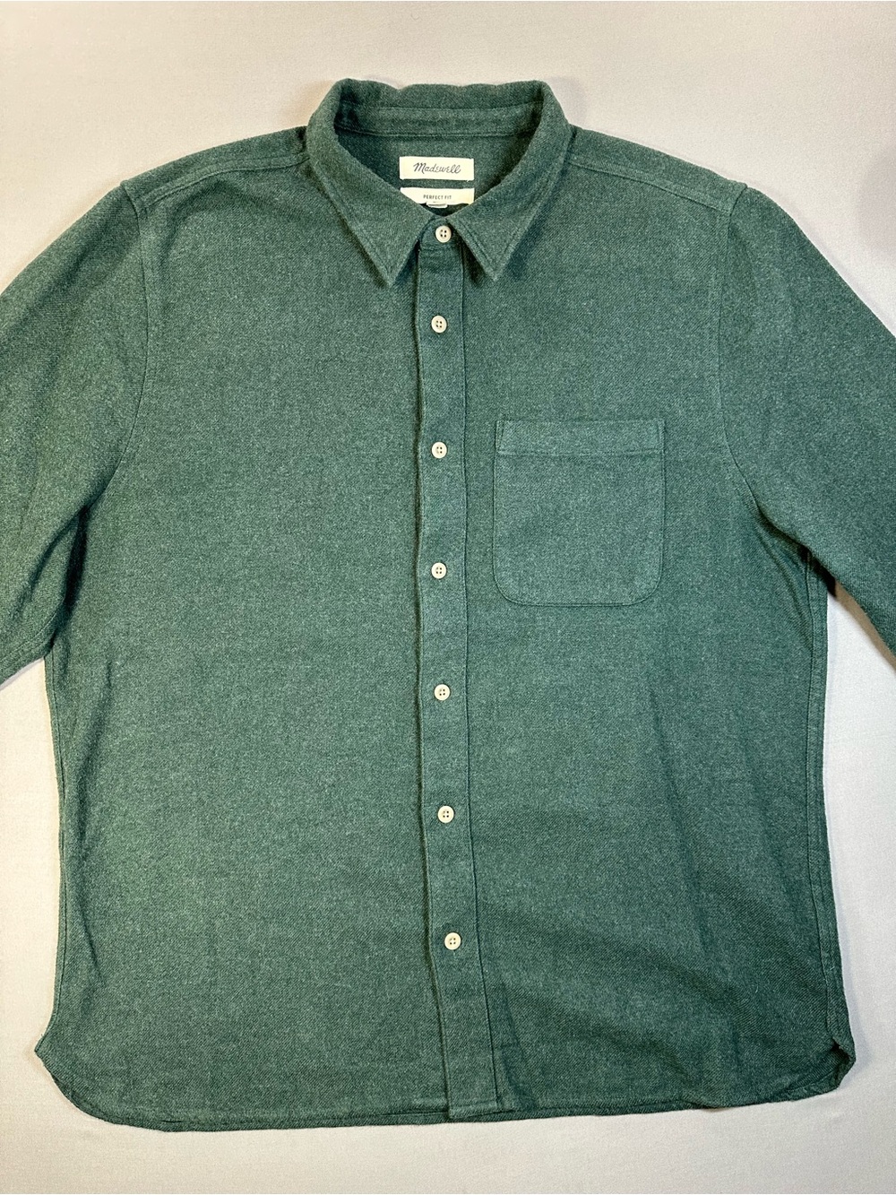 Madewell Sunday Flannel Perfect Shirt, Button Down, Cotton - Mens XL - Picture 5 of 15